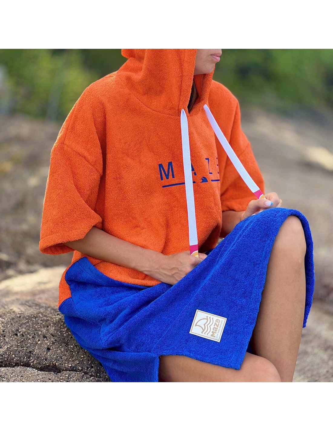 ПОНЧО MAZE BLUE ORANGE